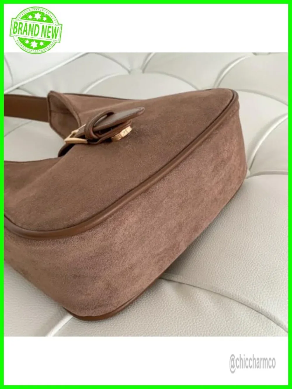 Suede Hobo Bag for Women Underarm Shoulder Bag Tote Handbag PU Leather